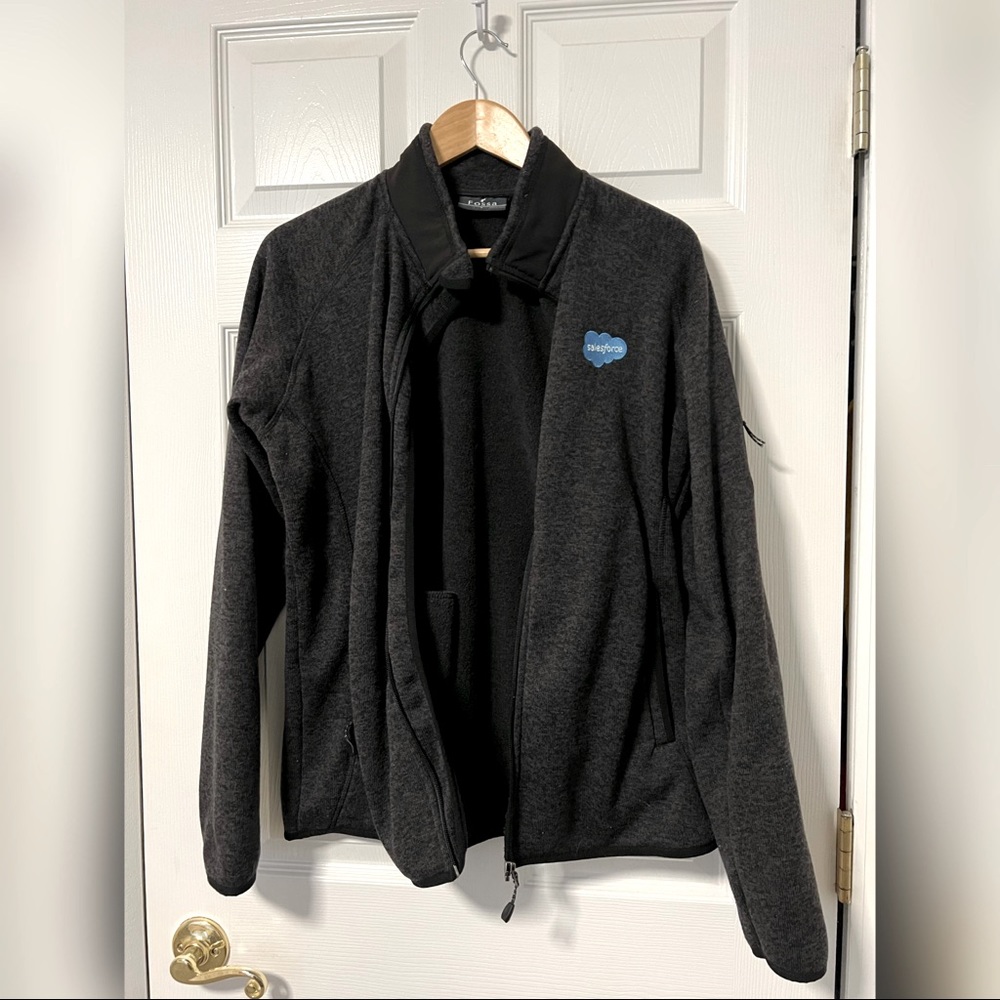 Salesforce branded Womens Tech Zip up Jacket size L